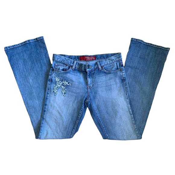 Vintage Y2K Guess Embroidered Butterfly Jeans - Picture 3 of 4